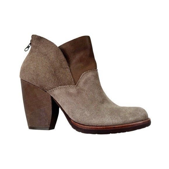 Kork-Ease Shoes - Kork-Ease Castaneda Booties Leather Suede Brown Heeled